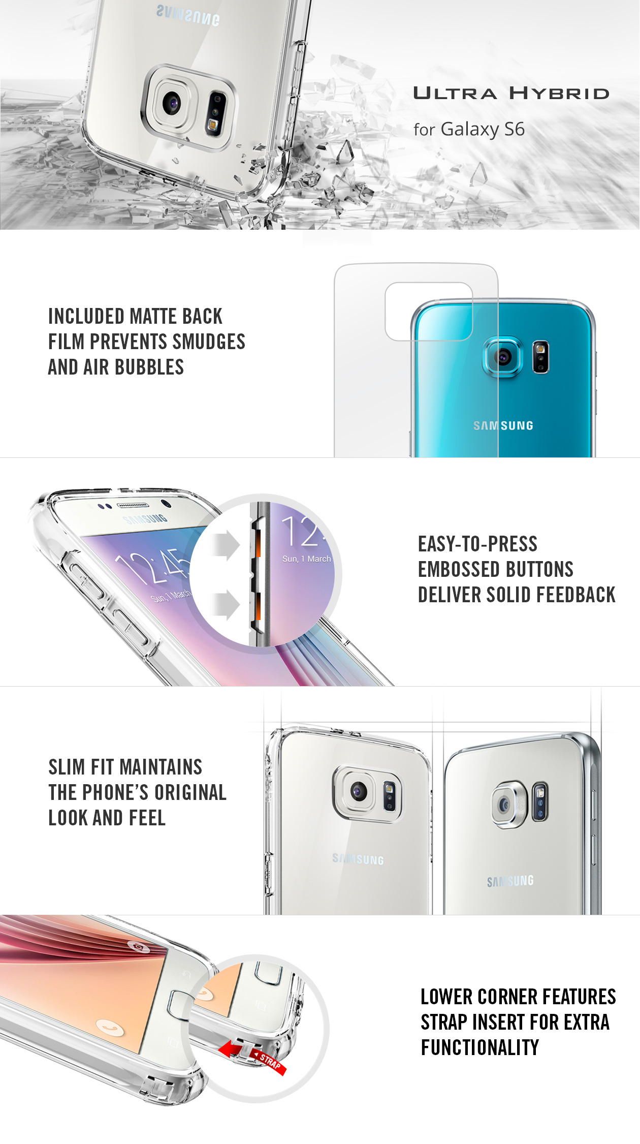 Galaxy S6 Case Ultra Hybrid popis obrazek